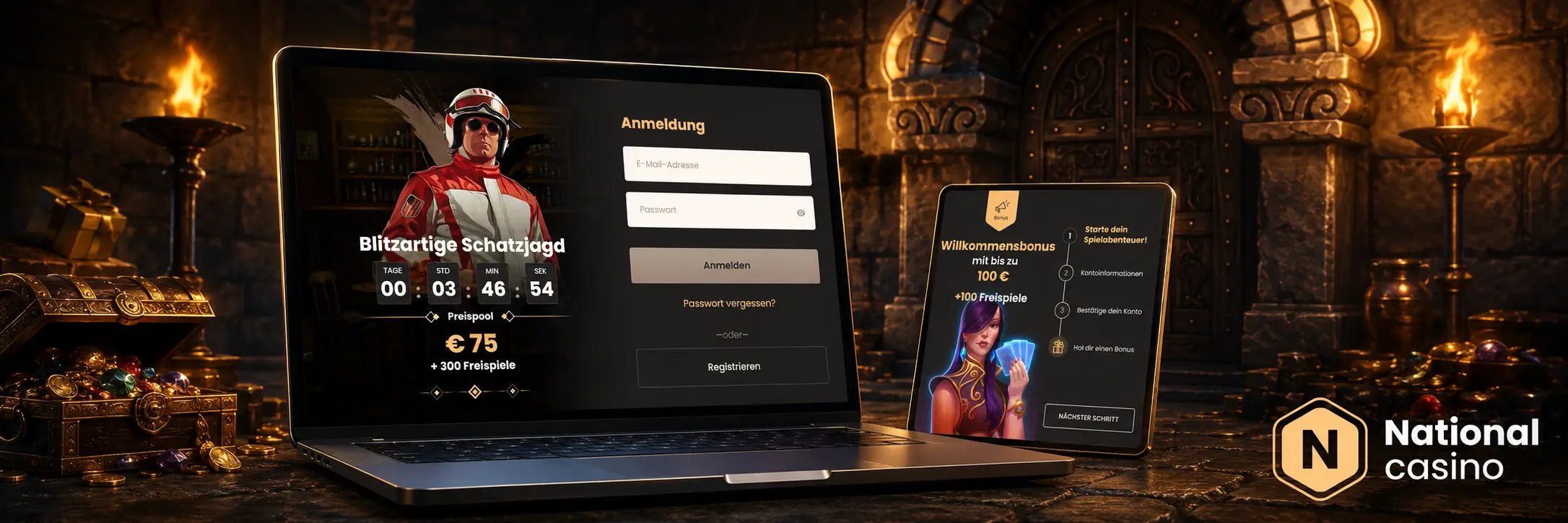 National Casino Login Prozess